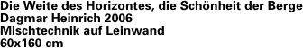 Die Weite des Horizontes, die
